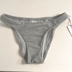 Good American | Bikini Bottoms | Silver | Size 2